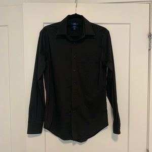 Mens Black Dress Shirt